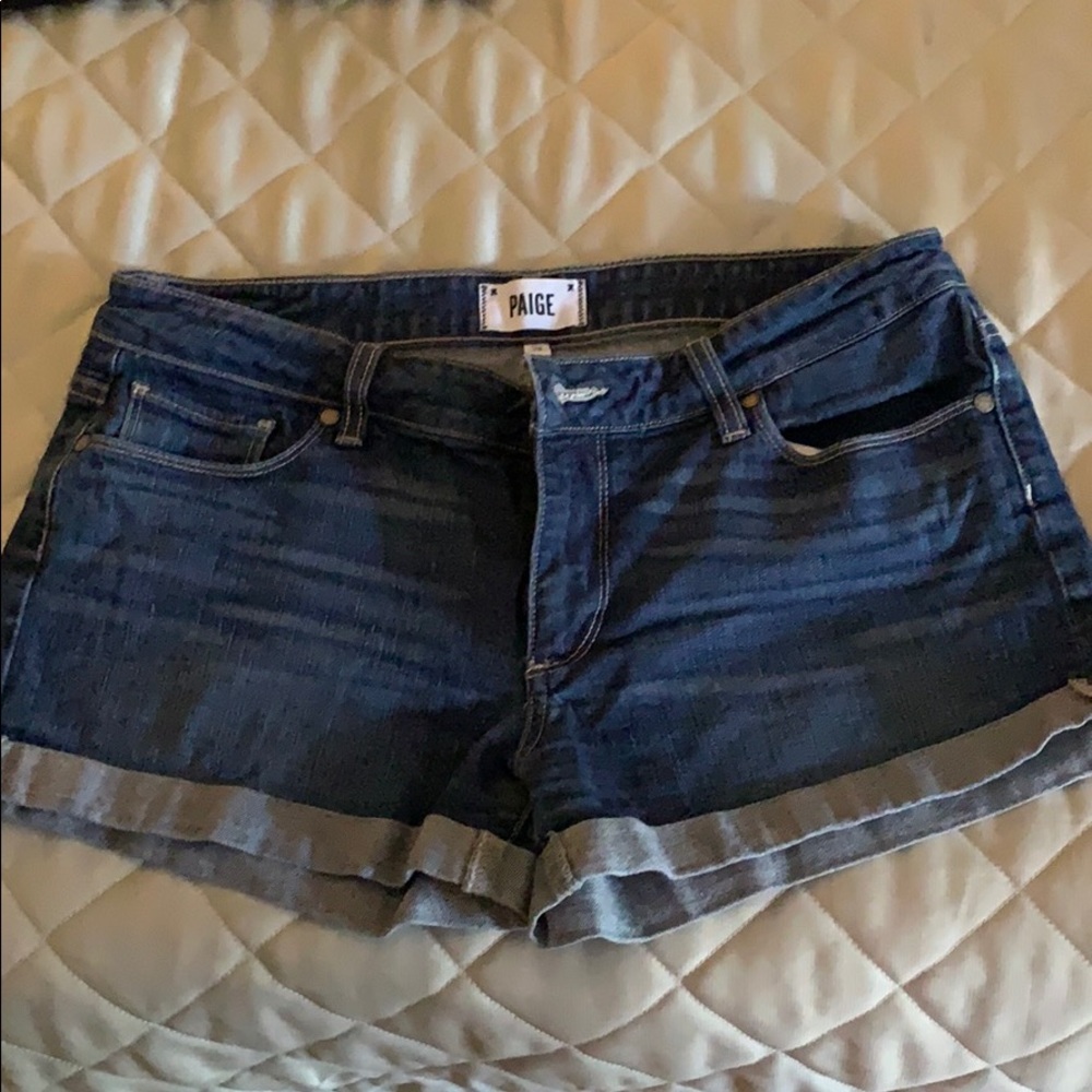Paige cuffed denim shorts